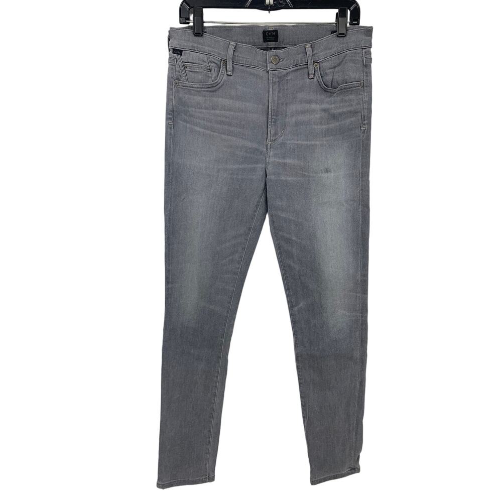Citizens of Humanity Rocket Size 32x29.5 Gray Faded Wash High Rise Skinny Jeans